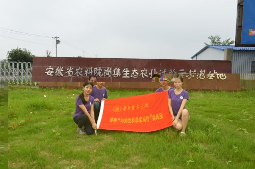 實踐團調研安徽省農科院基地